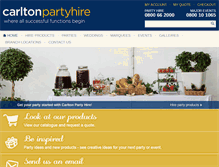 Tablet Screenshot of carltonpartyhire.co.nz